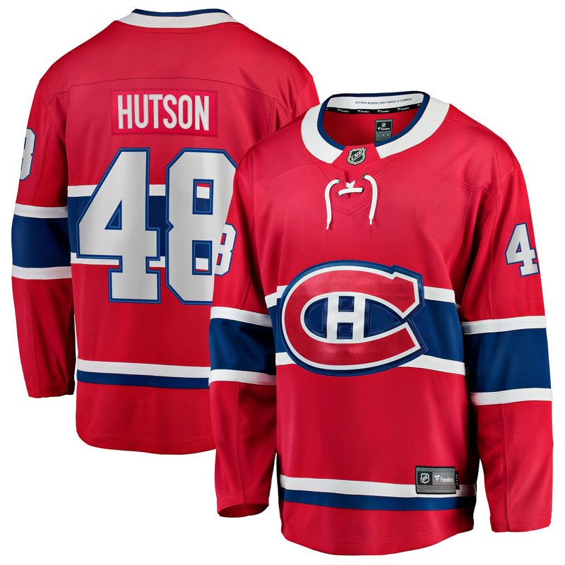 Montreal Canadiens Lane Hutson Red jersey – view 1