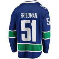 Vancouver Canucks Mark Friedman Blue jersey – view 4
