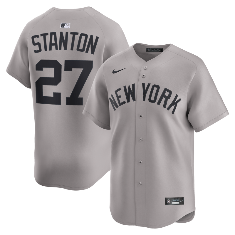New York Yankees Giancarlo Stanton Gray jersey – view 1