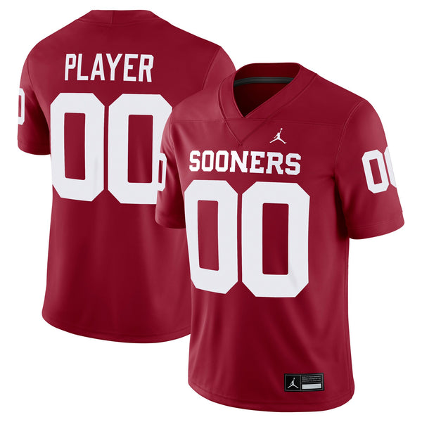 Oklahoma Sooners Jordan Brand NIL Pick-A-Player Football Replica Jersey - Crimson