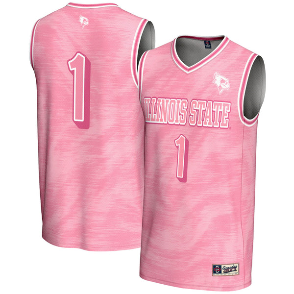 #1 Illinois State Redbirds GameDay Greats Lightweight Basketball Fashion Jersey - Pink