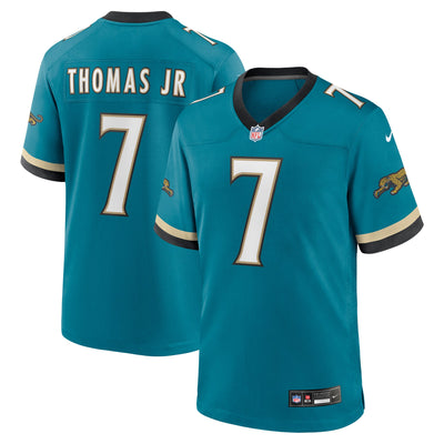 Jacksonville Jaguars Brian Thomas Jr. Nike Teal Alternate Game Jersey