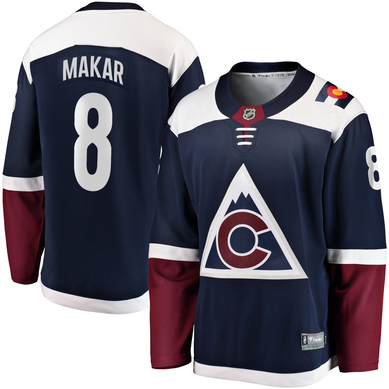 Colorado Avalanche Cale Makar Navy jersey – view 1