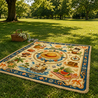 Straw Hat Meridian - Centered Compass Medallion Rug - main