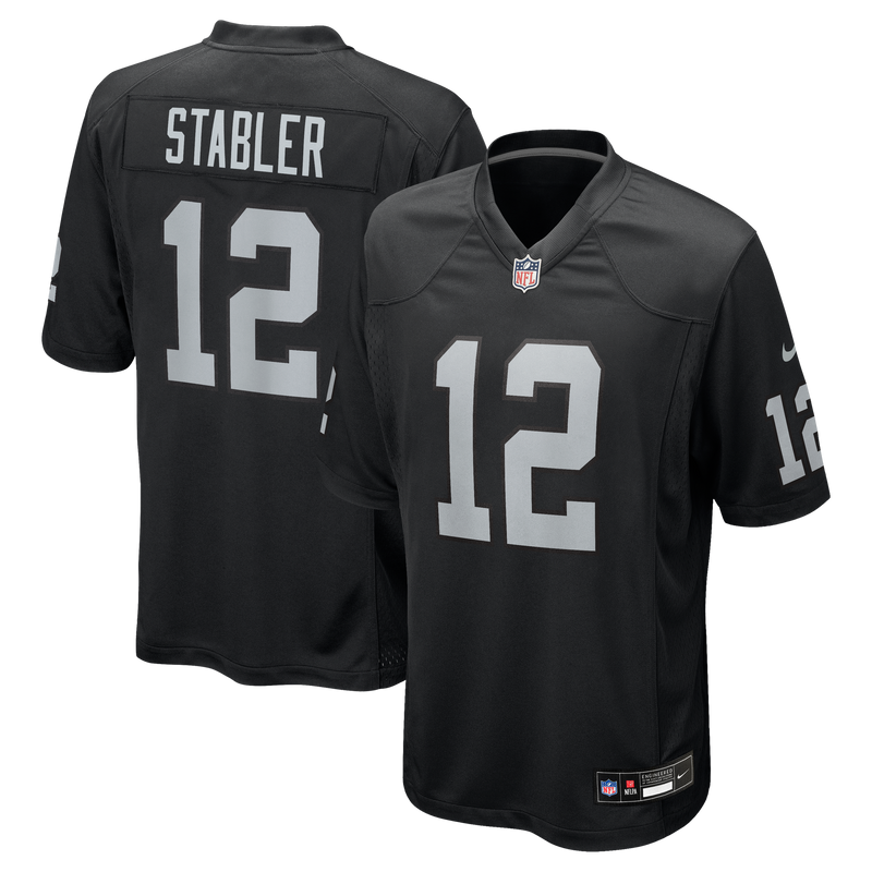 Las Vegas Raiders Ken Stabler Black jersey – view 1