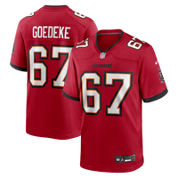 Tampa Bay Buccaneers Luke Goedeke Red jersey – view 1