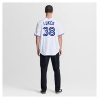 Toronto Blue Jays Nathan Lukes White jersey – view 6