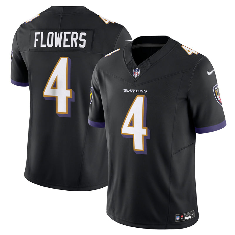 Baltimore Ravens Zay Flowers Black jersey – view 1