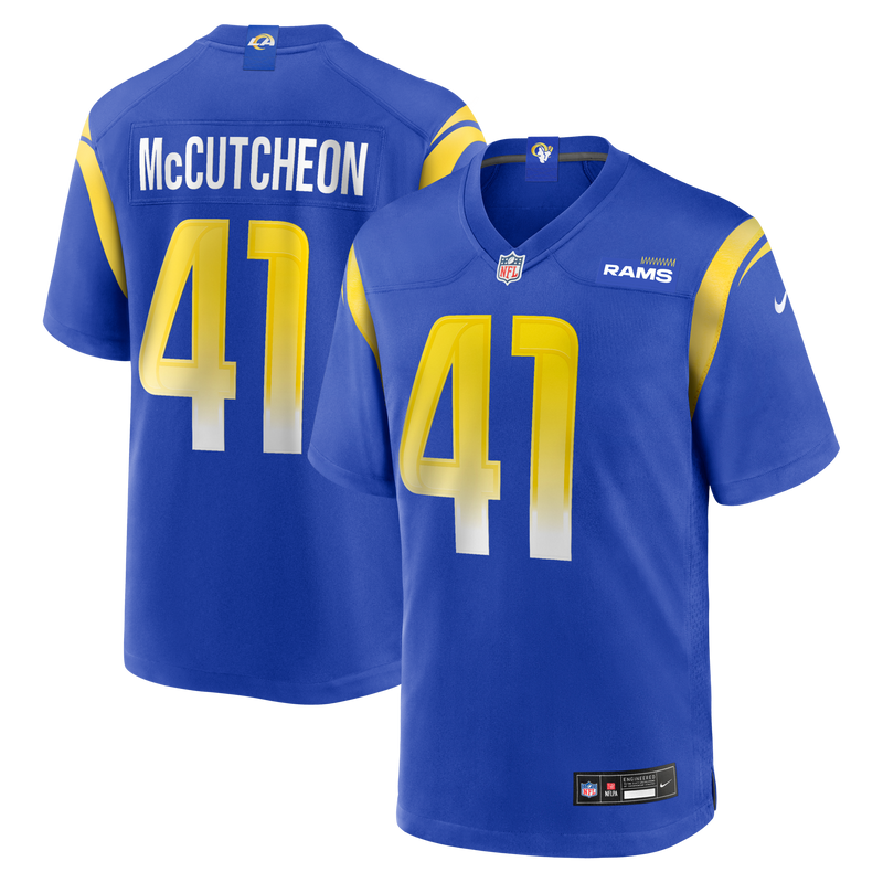 Los Angeles Rams Cameron McCutcheon Royal jersey – view 1