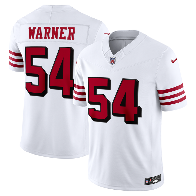 San Francisco 49ers Fred Warner White jersey – view 1