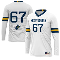 West Virginia Mountaineers Lightweight White jersey – view 1