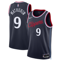 Los Angeles Clippers Bennedict Mathurin - Navy jersey – view 1