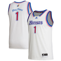 adidas Kansas Jayhawks White jersey – view 1