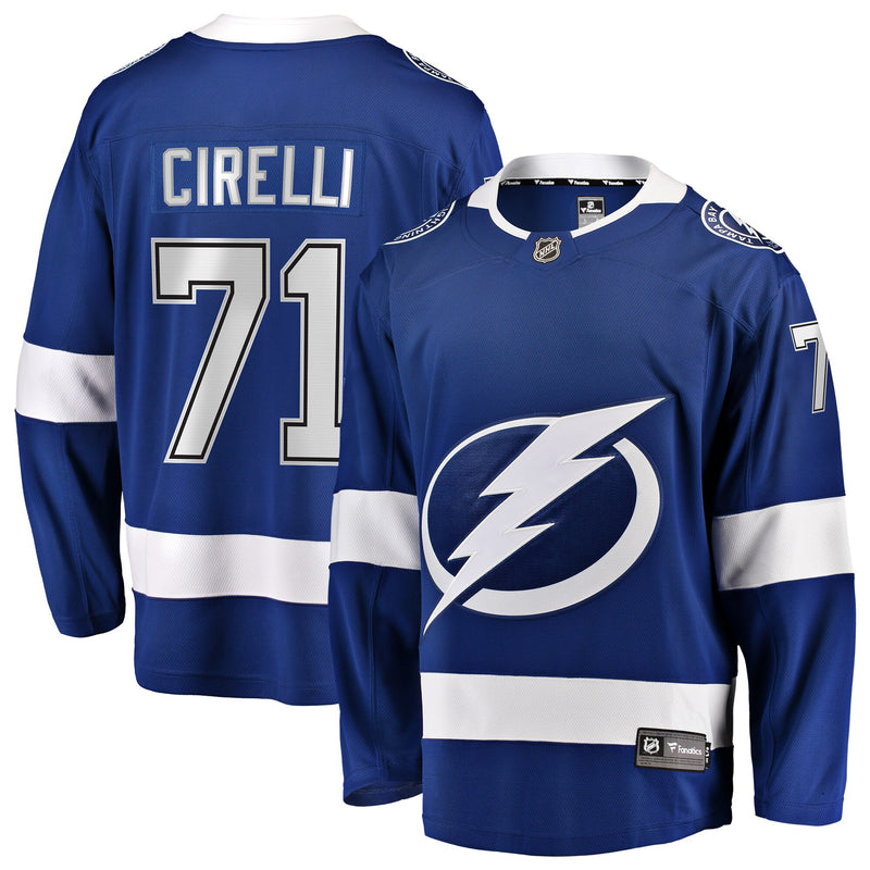 Tampa Bay Lightning Anthony Cirelli Blue jersey – view 1