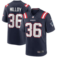 New England Patriots Lawyer Milloy Navy jersey – view 1