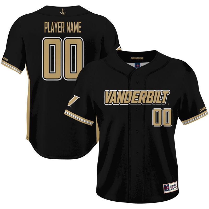 Vanderbilt Commodores GameDay Greats Black jersey – view 1