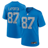 Detroit Lions Sam LaPorta Blue jersey – view 1