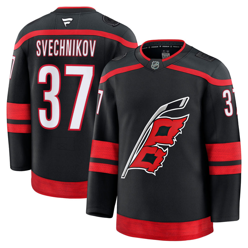 Carolina Hurricanes Andrei Svechnikov Black jersey – view 1