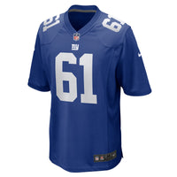 New York Giants John Michael Schmitz Jr. Royal jersey – view 3