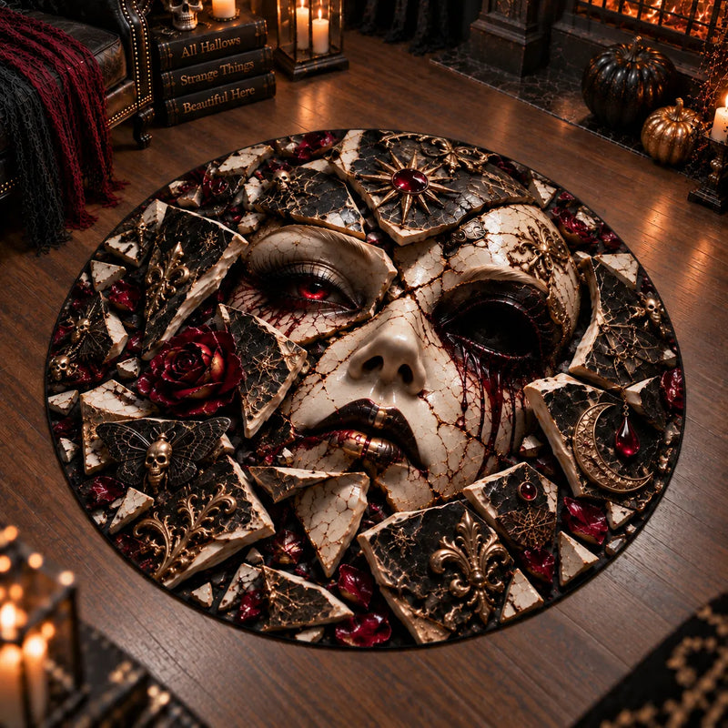 Fractured Porcelain - A Circular Study in Shadow and Crimson - main