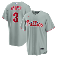 Philadelphia Phillies Bryce Harper Gray jersey – view 1