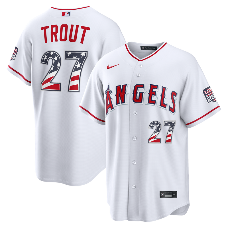Los Angeles Angels White jersey – view 1